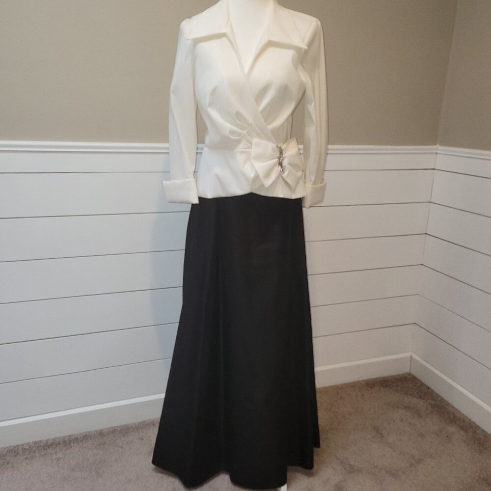 Classy & Versatile Double Layer Black Formal Skirt-Size 8